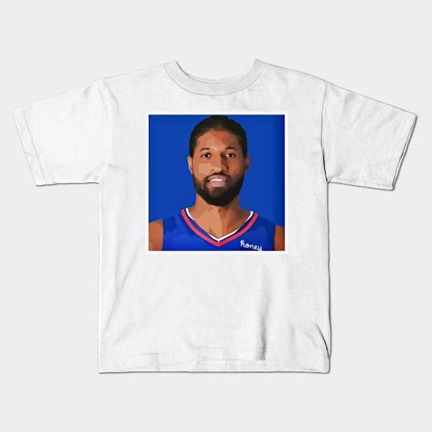 Paul George Kids T-Shirt by Playful Creatives